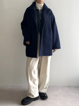 「for/c（フォーシー）のアイテム（ジャケット/アウター）」を使った、for/cさん（レディース・162cm）の冬コーディネート
