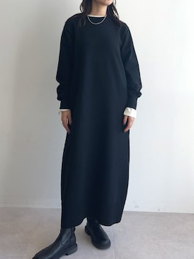 「for/c（フォーシー）のアイテム（ワンピース/ドレス）」を使った、for/cさん（レディース・162cm）の冬コーディネート