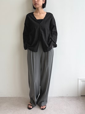 「for/c（フォーシー）のアイテム（トップス）」を使った、for/cさん（レディース・167cm）の夏コーディネート