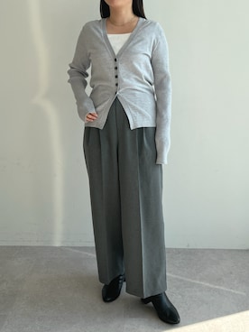 「for/c（フォーシー）のアイテム（パンツ）」を使った、for/cさん（レディース・152cm）の冬コーディネート