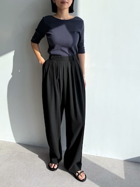 「for/c（フォーシー）のアイテム（パンツ）」を使った、for/cさん（レディース・167cm）の春コーディネート