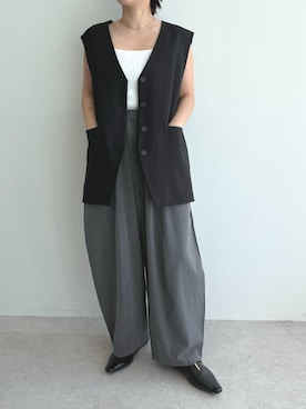 「for/c（フォーシー）のアイテム（パンツ）」を使った、for/cさん（レディース・152cm）の春コーディネート