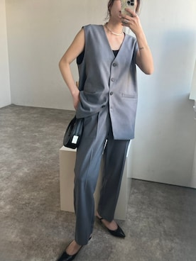 「for/c（フォーシー）のアイテム（パンツ）」を使った、for/cさん（レディース・158cm）の春コーディネート
