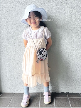 「アイテム（レッグウェア）」を使った、cute_babystaglamさん（キッズ・100cm）の夏コーディネート