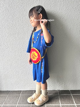 「アイテム（ショルダーバッグ）」を使った、cute_babystaglamさん（キッズ・100cm）の秋コーディネート