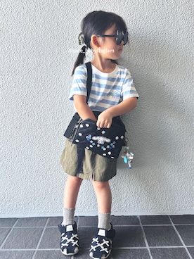 「アイテム（レッグウェア）」を使った、cute_babystaglamさん（キッズ・100cm）の夏コーディネート