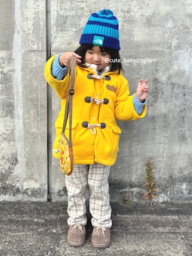 「AEON STYLE（イオンスタイル）のアイテム」を使った、cute_babystaglamさん（キッズ・100cm）の冬コーディネート