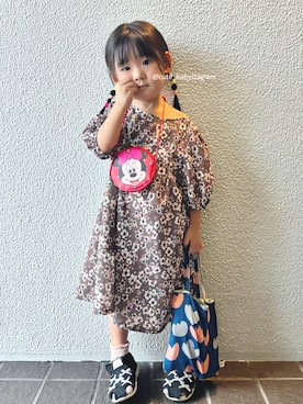 「アイテム（レッグウェア）」を使った、cute_babystaglamさん（キッズ・100cm）の秋コーディネート