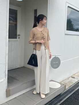「CAPRICIEUX LE'MAGE（カプリシューレマージュ）のアイテム」を使った、sayalemageさん（骨格ナチュラル・レディース・165cm）の夏コーディネート