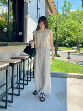 「CAPRICIEUX LE'MAGE（カプリシューレマージュ）のアイテム」を使った、sayalemageさん（骨格ナチュラル・レディース・165cm）の夏コーディネート