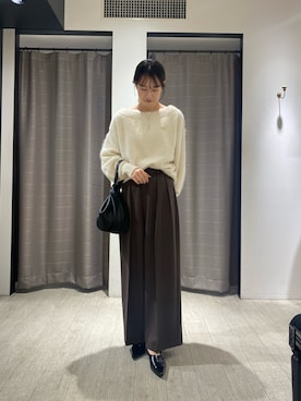 「秋先取りコーデ」｜「アイテム（ハンドバッグ）」を使った、sayalemageさん（レディース・165cm）の夏コーディネート