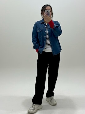 「Maison INNESS（メゾンアイネス）のアイテム」を使った、はちまろさん（レディース・162cm）の春コーディネート