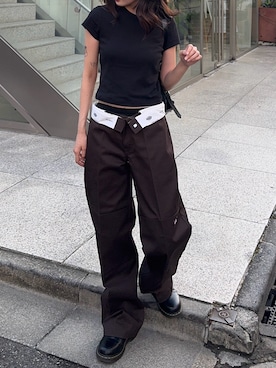 「Dr. Martens（ドクターマーチン）のアイテム」を使った、ibuさん（レディース・164cm）の夏コーディネート