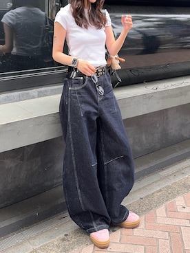 「United Athle（ユナイテッドアスレ）のアイテム」を使った、ibuさん（レディース・164cm）の夏コーディネート