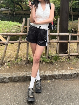「アイテム（シューズ、その他）」を使った、ibuさん（レディース・164cm）の夏コーディネート
