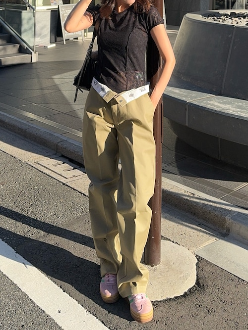 セール】FANCY CLUB/ファンシークラブ Wave Puff Lace Tee T