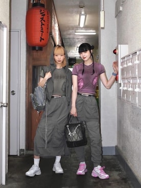「アイテム（スカート）」を使った、hinataさん（メンズ・172cm）の夏コーディネート