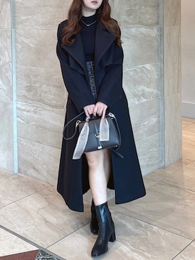「アイテム（トレンチコート）」を使った、koharuさん（レディース・153cm）の秋コーディネート