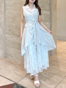 dazzlin ドレープタックレイヤードワンピース S 付属品無し dazzlin ワンピース ドレープタックレイヤードワンピース