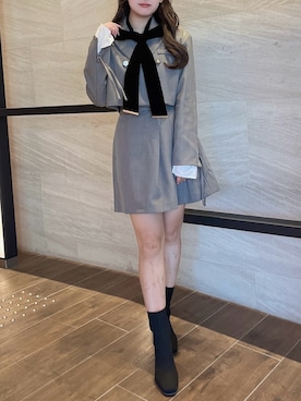 「ダズリン」｜「アイテム（ジャケット/アウター）」を使った、koharuさん（レディース・153cm）の秋コーディネート
