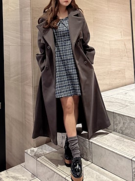 「アイテム（トレンチコート）」を使った、koharuさん（レディース・153cm）の秋コーディネート