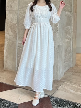「オールホワイトコーデ」｜koharuさん（レディース・153cm）の春コーディネート