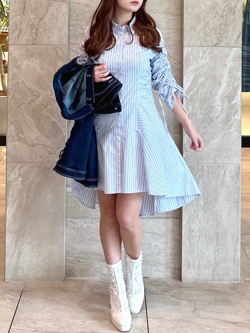 セール】デニムシャツボレロジャケット（デニムジャケット）｜dazzlin