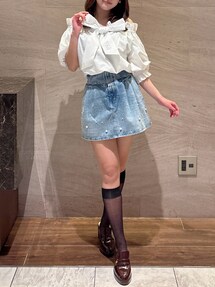 POLO BCSコラボ】リボンギャザーバルーンブラウス｜ダズリン（dazzlin 
