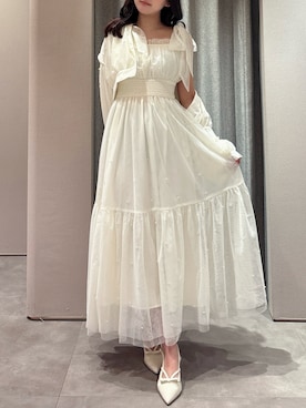 「dazzlin（ダズリン）のアイテム（ワンピース/ドレス）」を使った、koharuさん（レディース・153cm）の春コーディネート