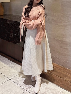 「dazzlin（ダズリン）のアイテム」を使った、koharuさん（レディース・153cm）の冬コーディネート