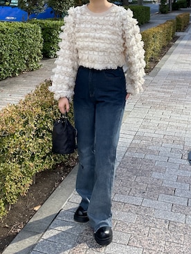 「soie by apres jour mignon（ソワバイアプレジュールミニョン）のアイテム」を使った、soie   さん（レディース・156cm）の秋コーディネート
