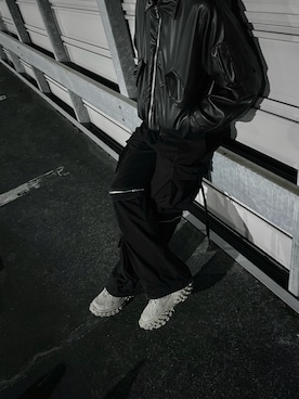 「アイテム（カーゴパンツ）」を使った、8408kouuさん（メンズ・181cm）の冬コーディネート