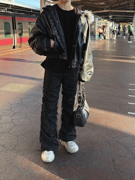 「MSG（エムエスジー）のアイテム（ジャケット/アウター）」を使った、8408kouuさん（メンズ・181cm）の冬コーディネート