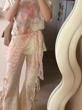 「LADY LIKE（レディライク）のアイテム」を使った、୨୧⑅*.さん（レディース・163cm）の夏コーディネート