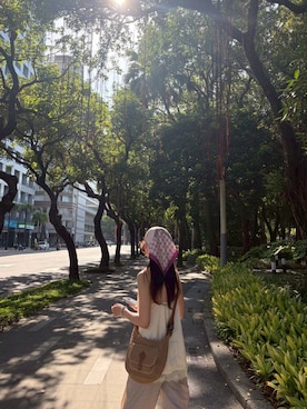 「hinari（ヒナリ）のアイテム」を使った、୨୧⑅*.さん（レディース・163cm）の夏コーディネート