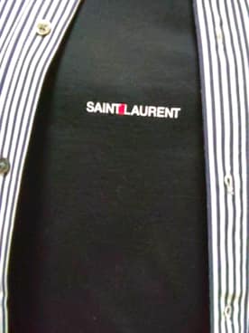 「SAINT LAURENT PARIS（サンローランパリ）のアイテム（Tシャツ/カットソー）」を使った、さとちゃんさん（メンズ・165cm）の秋コーディネート