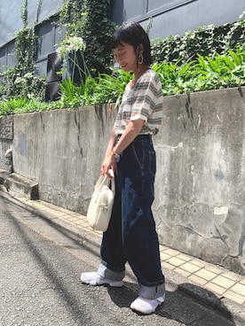 「NIKE(ナイキ)のアイテム(サンダル)」を使った、azusaさん(レディース・143cm)の夏コーディネート