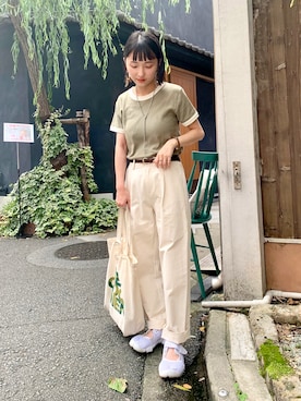 「NIKE(ナイキ)のアイテム(サンダル)」を使った、azusaさん(レディース・143cm)の夏コーディネート