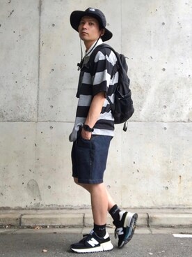 デニムショートパンツ の人気ファッションコーディネート Wear