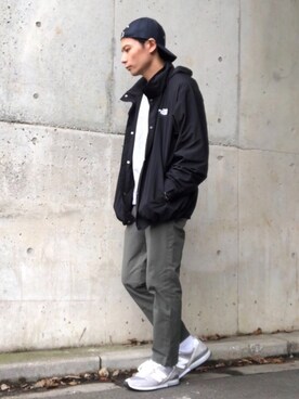 スウェットを使った ウインドブレーカー のメンズ人気ファッションコーディネート Wear