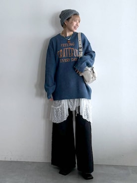 「アイテム（ワンピース/ドレス）」を使った、moeさん（レディース・158cm・20代）の秋コーディネート