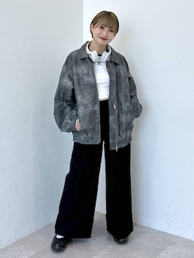 「アイテム（ブルゾン）」を使った、moeさん（レディース・158cm・20代）の夏コーディネート