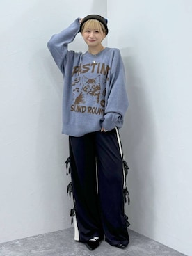 「きれいめ」｜「アイテム（ニットキャップ/ビーニー）」を使った、moeさん（レディース・158cm）の夏コーディネート