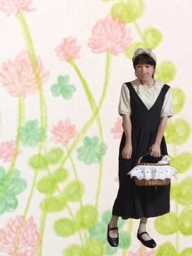 ジャンパースカートを使った イラスト の人気ファッションコーディネート Wear