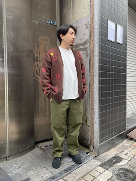 「MANASTASH（マナスタッシュ）のアイテム（パンツ）」を使った、Turkeyさん（メンズ・173cm）の秋コーディネート