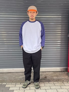 「MANASTASH（マナスタッシュ）のアイテム（パンツ）」を使った、Turkeyさん（メンズ・173cm）の秋コーディネート