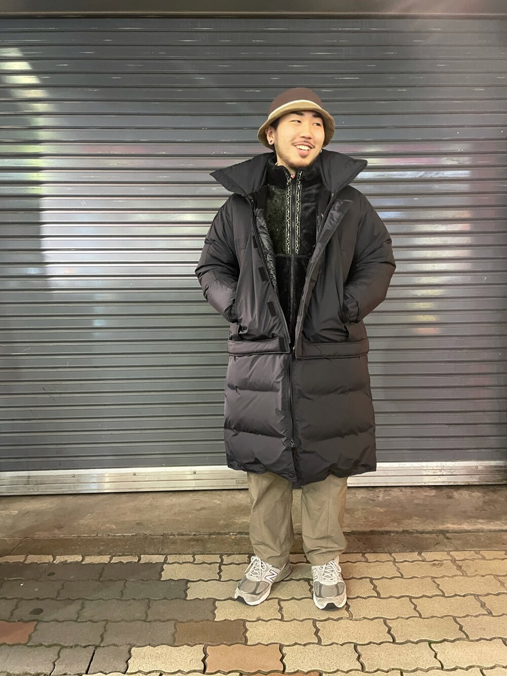「BEAVER、BEAVER上野、NANGA、MANASTASH」｜「MANASTASHのMANASTASH/マナスタッシュ　BIGFOOT JKT 21（ブルゾン、ブラック系）」を使った、Turkeyさん（メンズ・173cm）の秋コーディネートの1枚目の写真