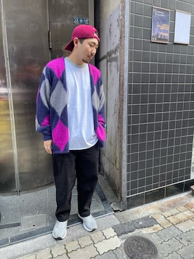 「MANASTASH（マナスタッシュ）のアイテム（カーディガン/ボレロ）」を使った、Turkeyさん（メンズ・173cm）の秋コーディネート