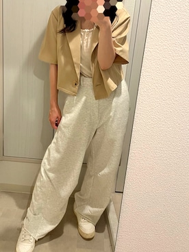 「アイテム（スウェットパンツ）」を使った、さんどさん（レディース・150cm）の夏コーディネート