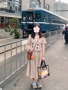 「アイテム（アナログ腕時計）」を使った、シシ🌼さん（レディース・153cm）の秋コーディネート